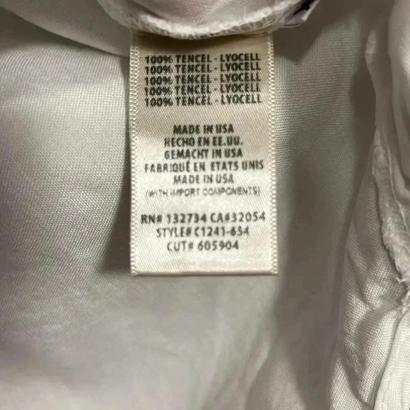 Cloth and Stone Anthropologie Lace Up White Short Sleeve Tunic Top - Picture 5 of 8